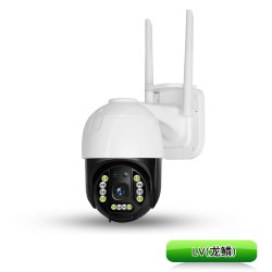 牽心全屋智能攝像頭 人臉識(shí)別跟拍聯(lián)動(dòng)報(bào)警  語音報(bào)警 日夜全彩 室外防水?dāng)z像機(jī) 內(nèi)置10個(gè)紅外夜視燈　高清像素1080P